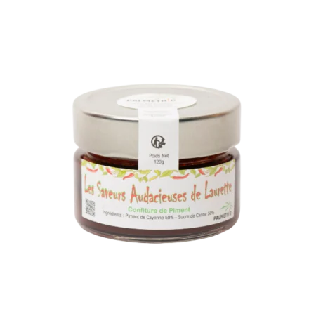 confiture de piment les audacieuses de laurette 120g